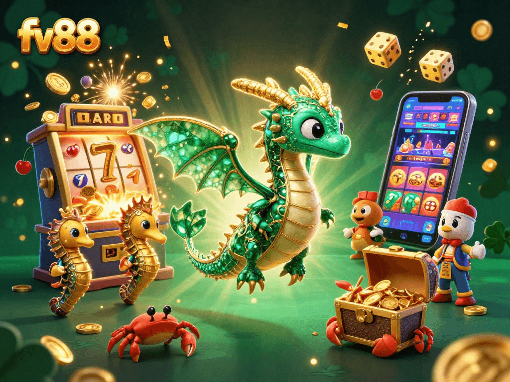 Spin to win big with fv88's vibrant jackpot adventure featuring enchanting characters and thrilling games.