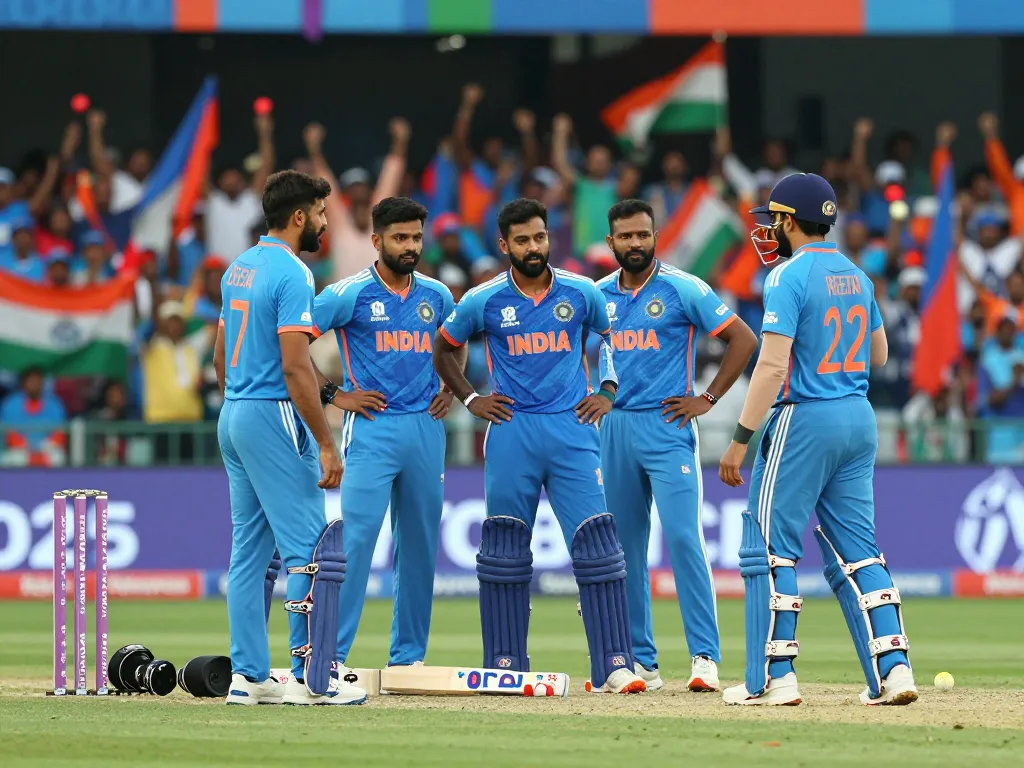 Crickex exchange featured in an intense T20 World Cup cricket match scene with India players strategizing.