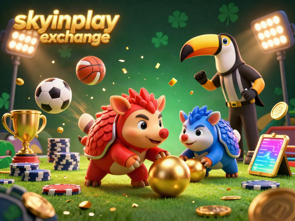 Experience thrilling gameplay with the skyinplay exchange through dynamic pangolin characters amidst vibrant sports elements.