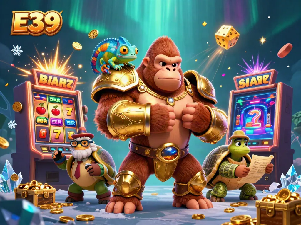 Win big with E39 at this vibrant online casino featuring a gorilla king and thrilling games