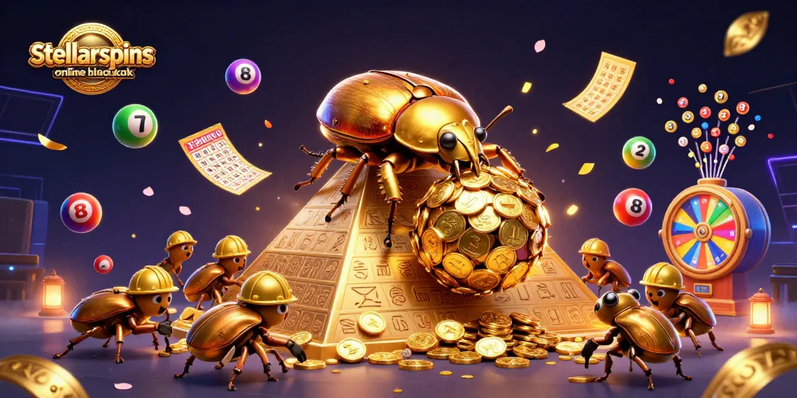 Engage with stellarspins online blackjack in this vibrant 3D illustration filled with casino elements.