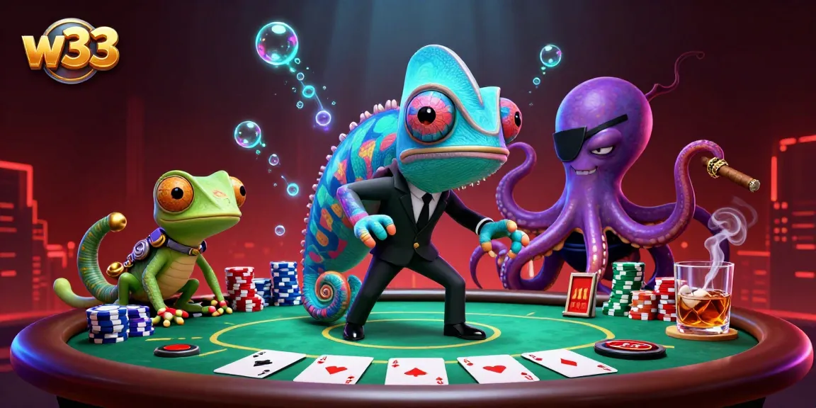 Join the exciting world of w33 gaming with vibrant casino action and dynamic characters!