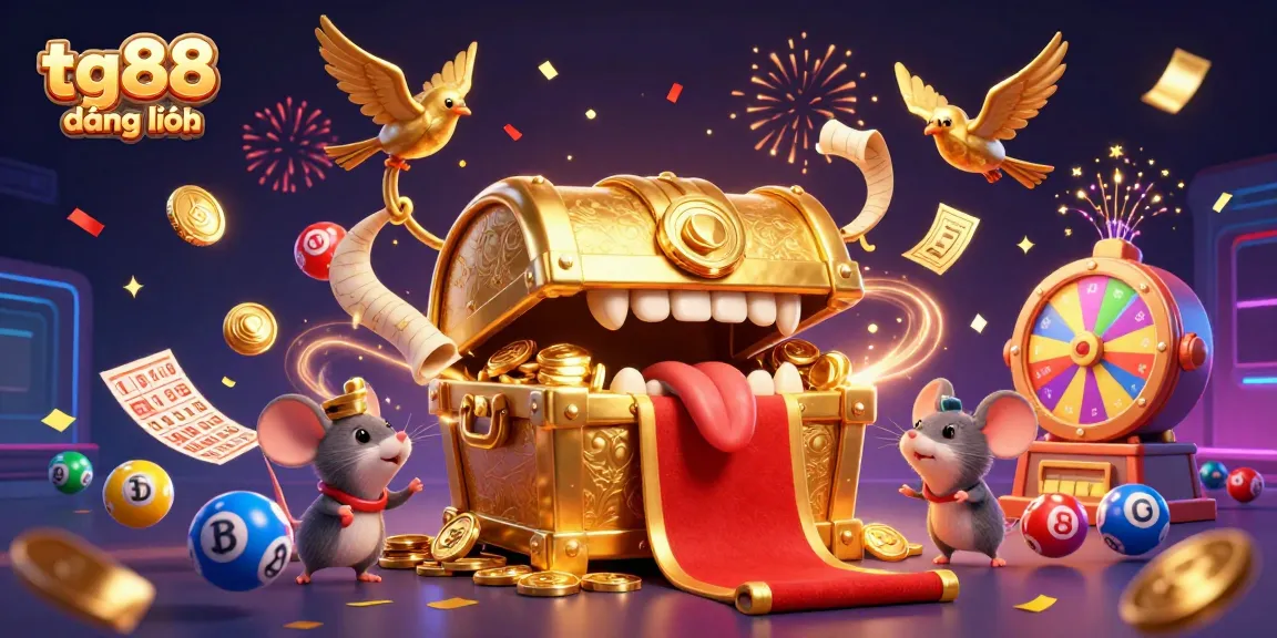 Experience thrilling excitement with tg88 đăng nhập by taking part in dynamic lottery games surrounded by colorful elements.