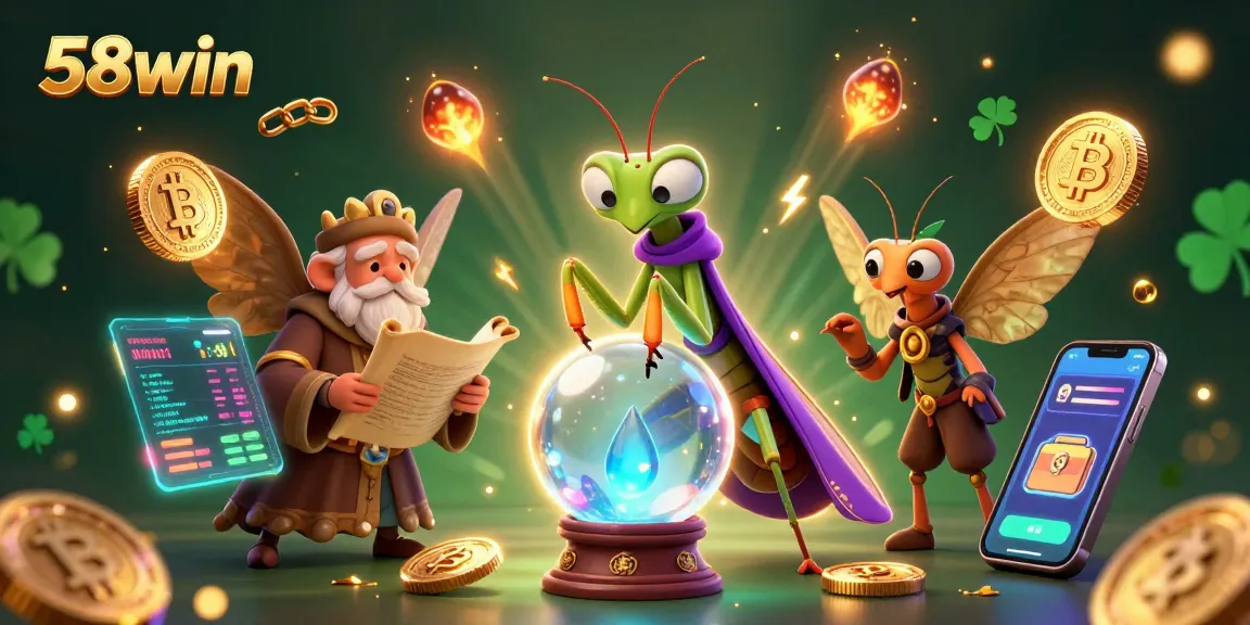 Experience thrilling 58win gameplay in an ultra-detailed gambling scene with vibrant characters and casino elements