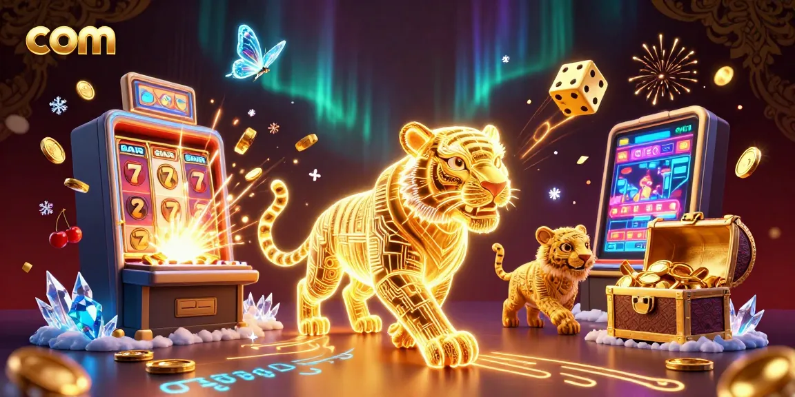 Experience thrilling gameplay with com at this dynamic digital casino scene with vibrant energy.